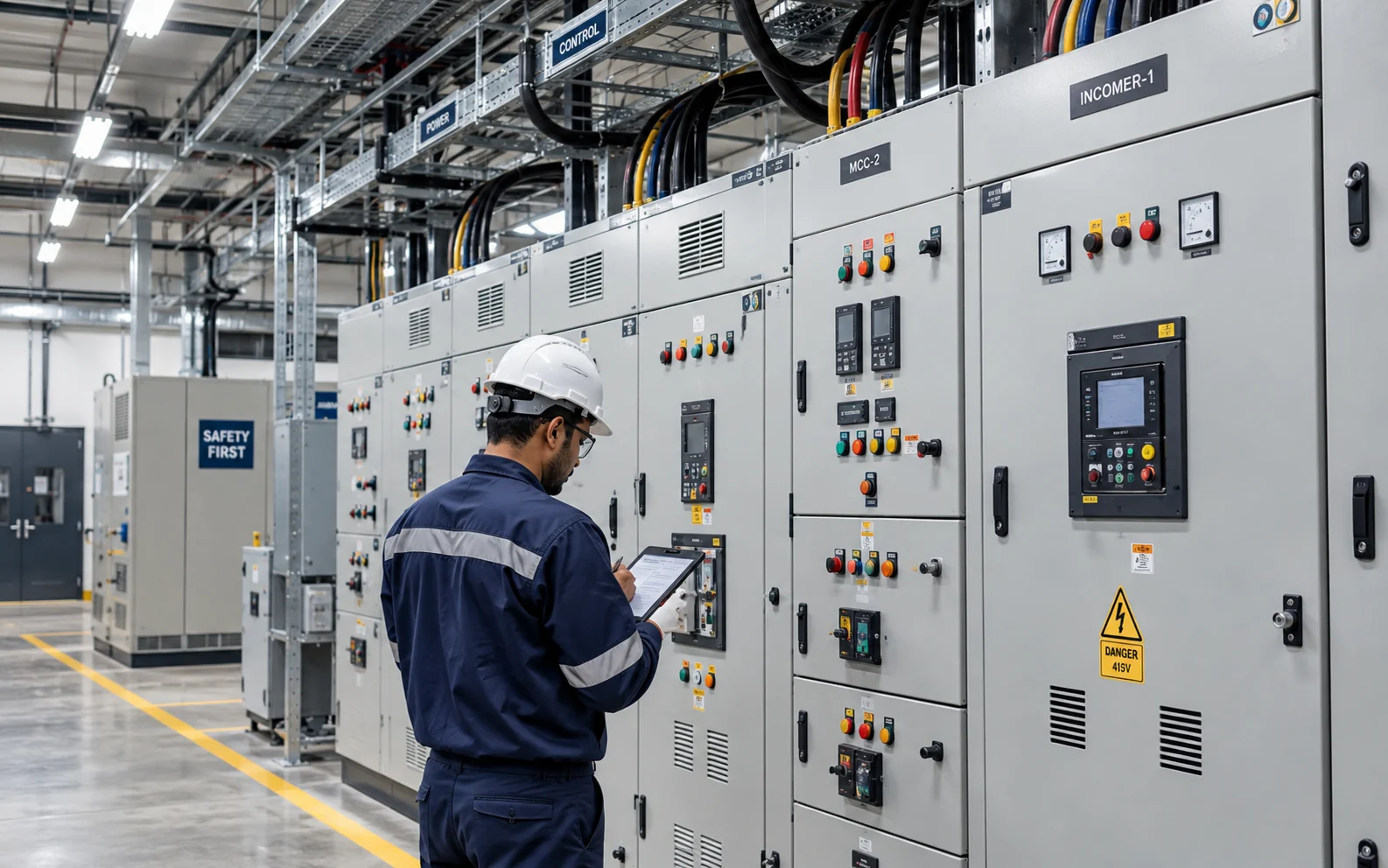 Industrial facility representing Powertech industrial electrical services